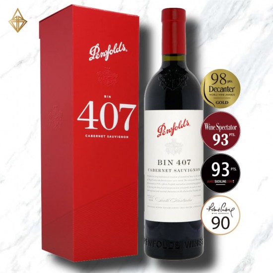 奔富酒莊 BIN407 卡本內希哈紅酒 2019(限量禮盒組) 奔富酒莊 BIN407 卡本內希哈紅酒 2019(限量禮盒組)