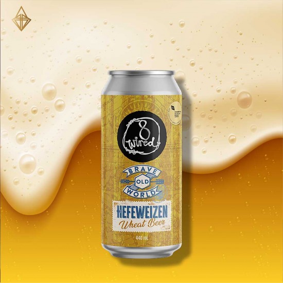 8號鐵絲 舊世界 經典德式酵母小麥 440ml【3入】