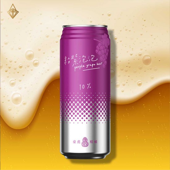 臺虎精釀 粉紫泡泡葡萄啤酒 500ml【24入】 臺虎精釀 粉紫泡泡葡萄啤酒 500ml【24入】