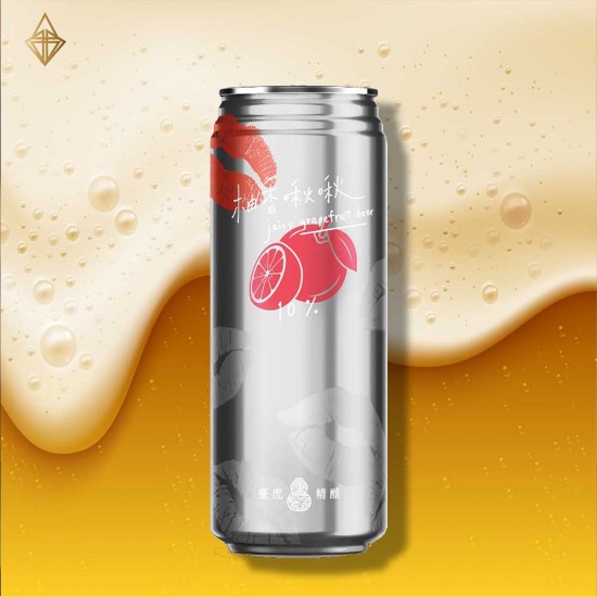 臺虎精釀 柚香啾啾葡萄柚啤酒 500ml【24入】 臺虎精釀 柚香啾啾葡萄柚啤酒 500ml【24入】