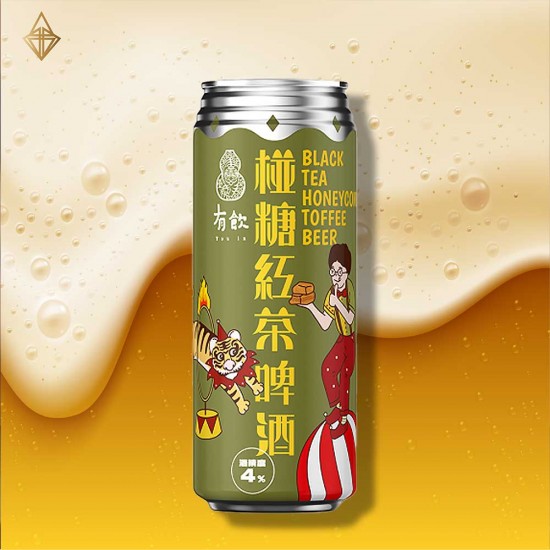 臺虎精釀 有飲椪糖紅茶啤酒 500ml【24入】 臺虎精釀 有飲椪糖紅茶啤酒 500ml【24入】