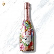 瓦朵熱帶天堂彩繪限定粉紅氣泡酒 瓦朵熱帶天堂彩繪限定粉紅氣泡酒