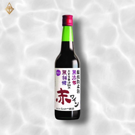 【勝沼酒造】無補糖紅酒(中口) 600ml 