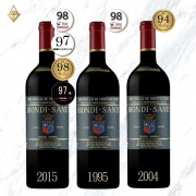 碧昂帝 桑迪酒莊 蒙塔奇諾布魯內洛紅酒 原廠垂直 3 入套組 (1995/2004/2015) 碧昂帝 桑迪酒莊 蒙塔奇諾布魯內洛紅酒 原廠垂直 3 入套組 (1995/2004/2015)