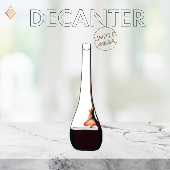 【Reidel Decanter】Dog Black/ Red