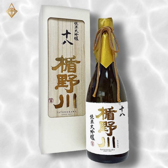 【楯野川酒造】楯野川 中取り山田錦 十八 純米大吟醸(木盒) 720ml